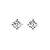 18k White Gold and Diamond Stud with gold weight of 1.27g